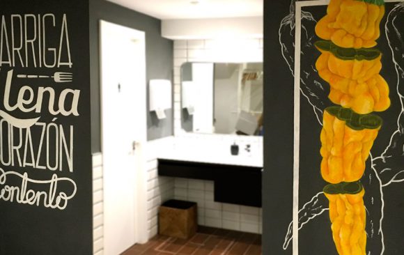 Pintura mural y lettering para Restaurante